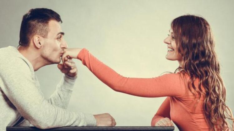 A man is taking care of a girl and thinking about penis enlargement