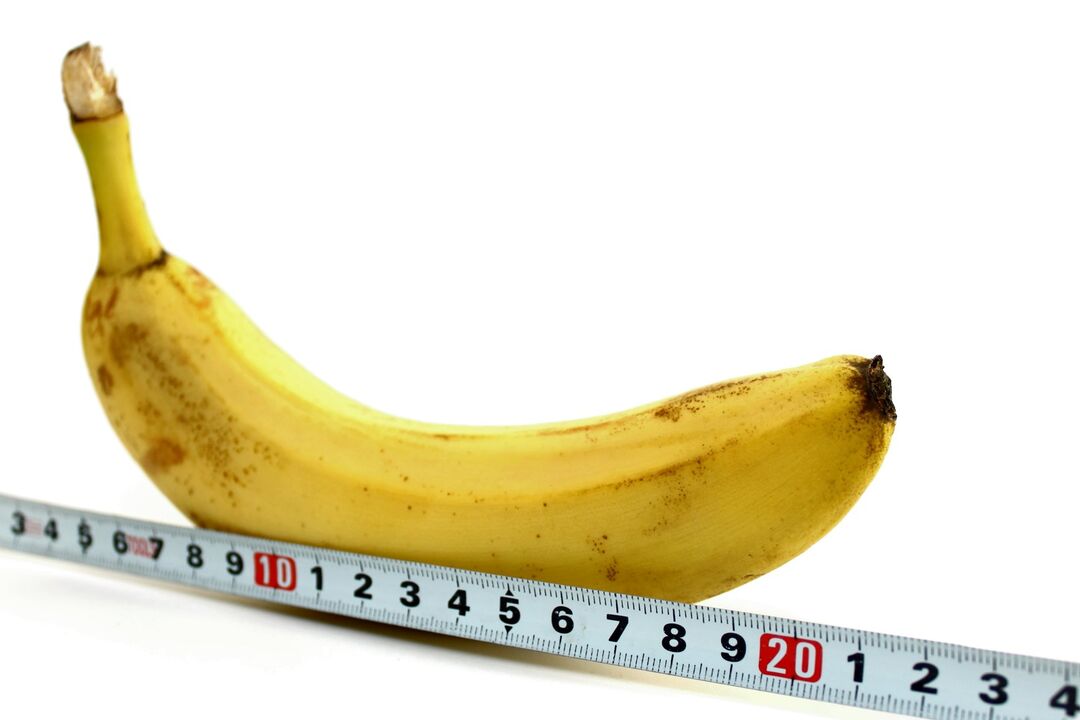 Penis size on banana example
